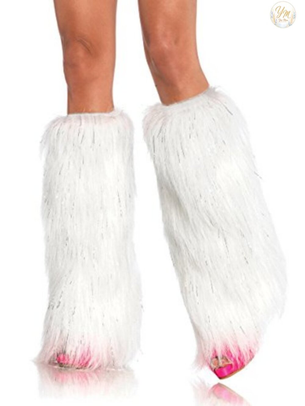 Furry Lurex Leg Warmers Rave Festival Dance Costume Accessories
